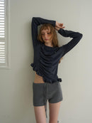 【OURSAALTY】PLEASANT FRILL T-SHIRTS