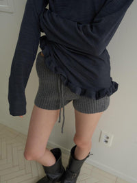 【OURSAALTY】PLEASANT FRILL T-SHIRTS