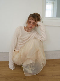 【OURSAALTY】PLEASANT FRILL T-SHIRTS