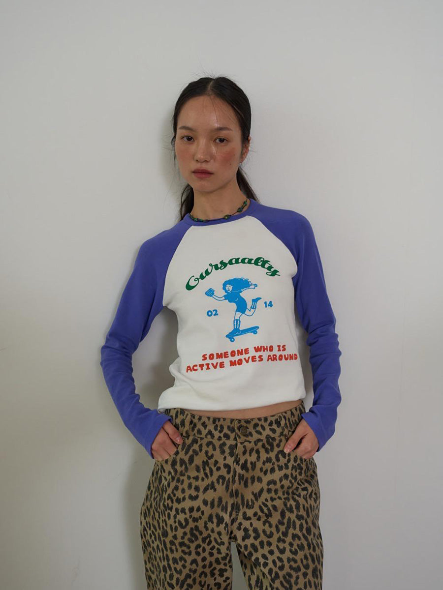 【OURSAALTY】SAAALTY GIRL RAGLAN T-SHIRTS