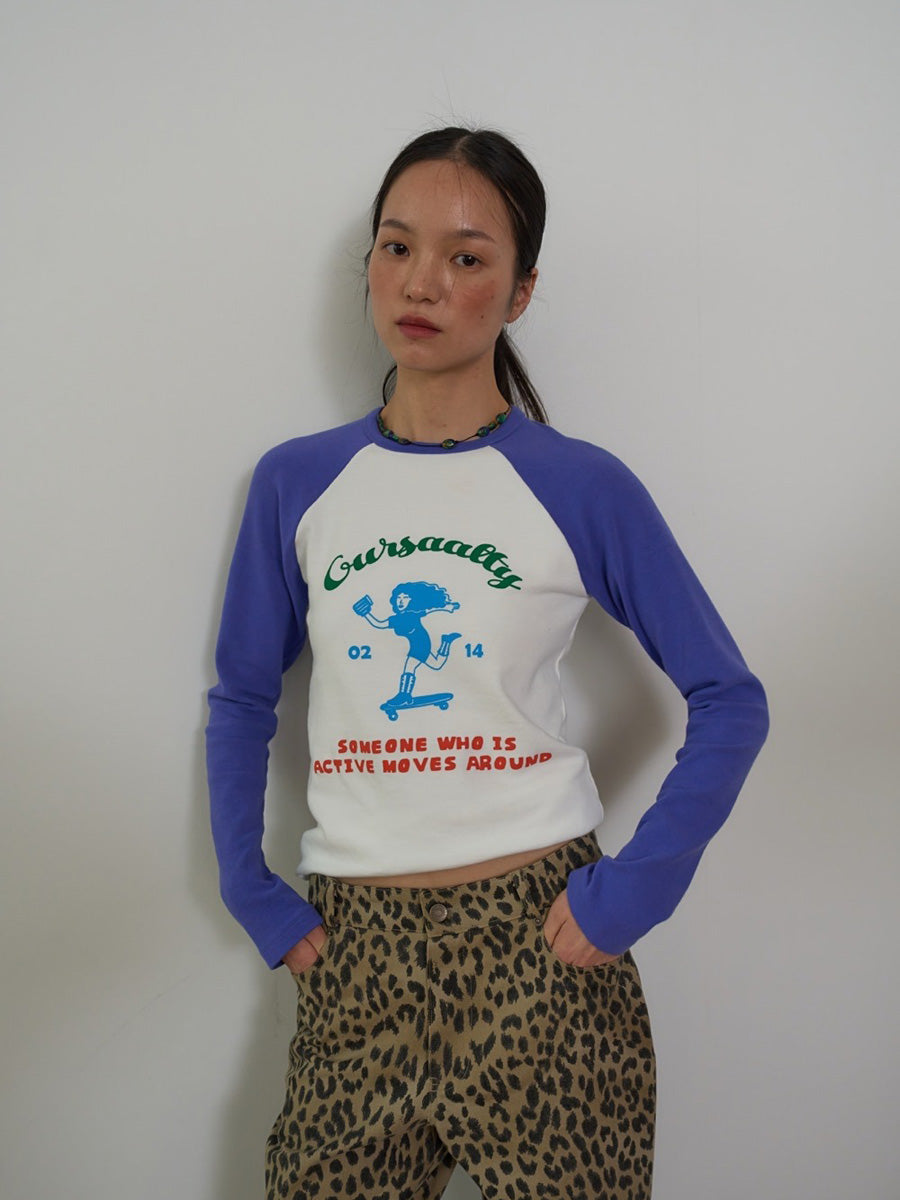 【OURSAALTY】SAAALTY GIRL RAGLAN T-SHIRTS