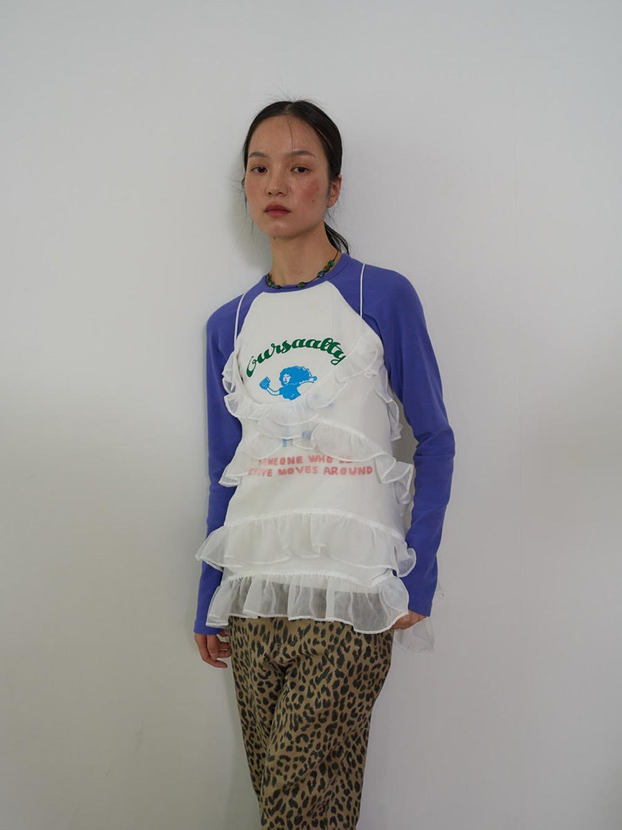 【OURSAALTY】SAAALTY GIRL RAGLAN T-SHIRTS