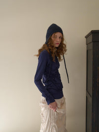 【OURSAALTY】WRINKLY HIGH-NECK T SHIRTS