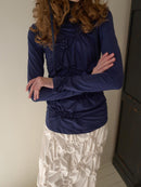 【OURSAALTY】WRINKLY HIGH-NECK T SHIRTS