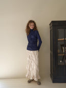 【OURSAALTY】WRINKLY HIGH-NECK T SHIRTS