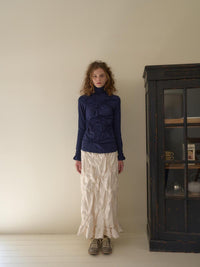 【OURSAALTY】WRINKLY HIGH-NECK T SHIRTS