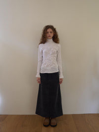 【OURSAALTY】WRINKLY HIGH-NECK T SHIRTS