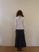 【OURSAALTY】WRINKLY HIGH-NECK T SHIRTS