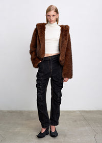 【HAVELESS】RAVI HOODED FAUX FUR JACKET