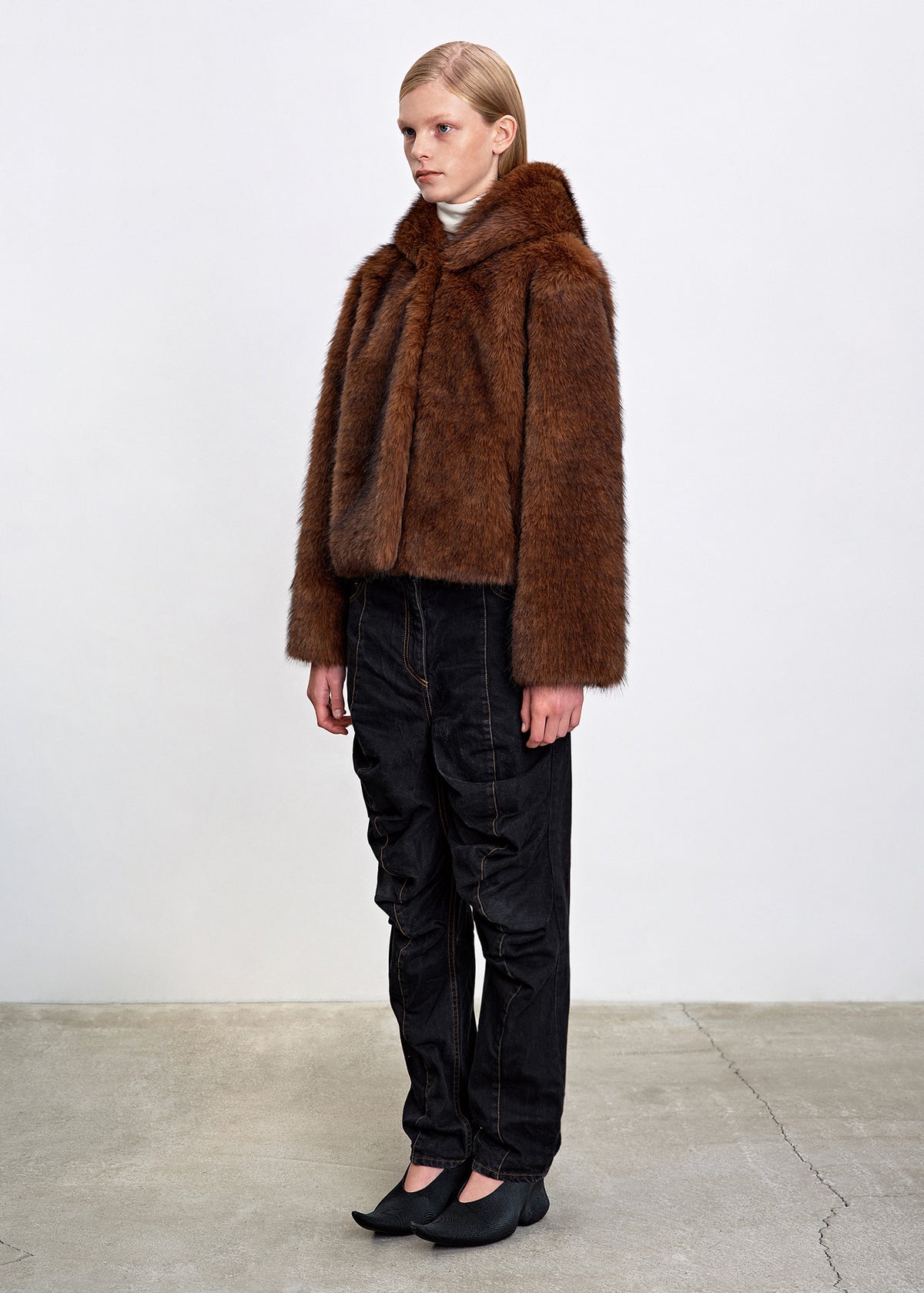 【HAVELESS】RAVI HOODED FAUX FUR JACKET