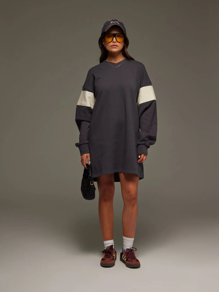 V-NECK SWEATER DRESS