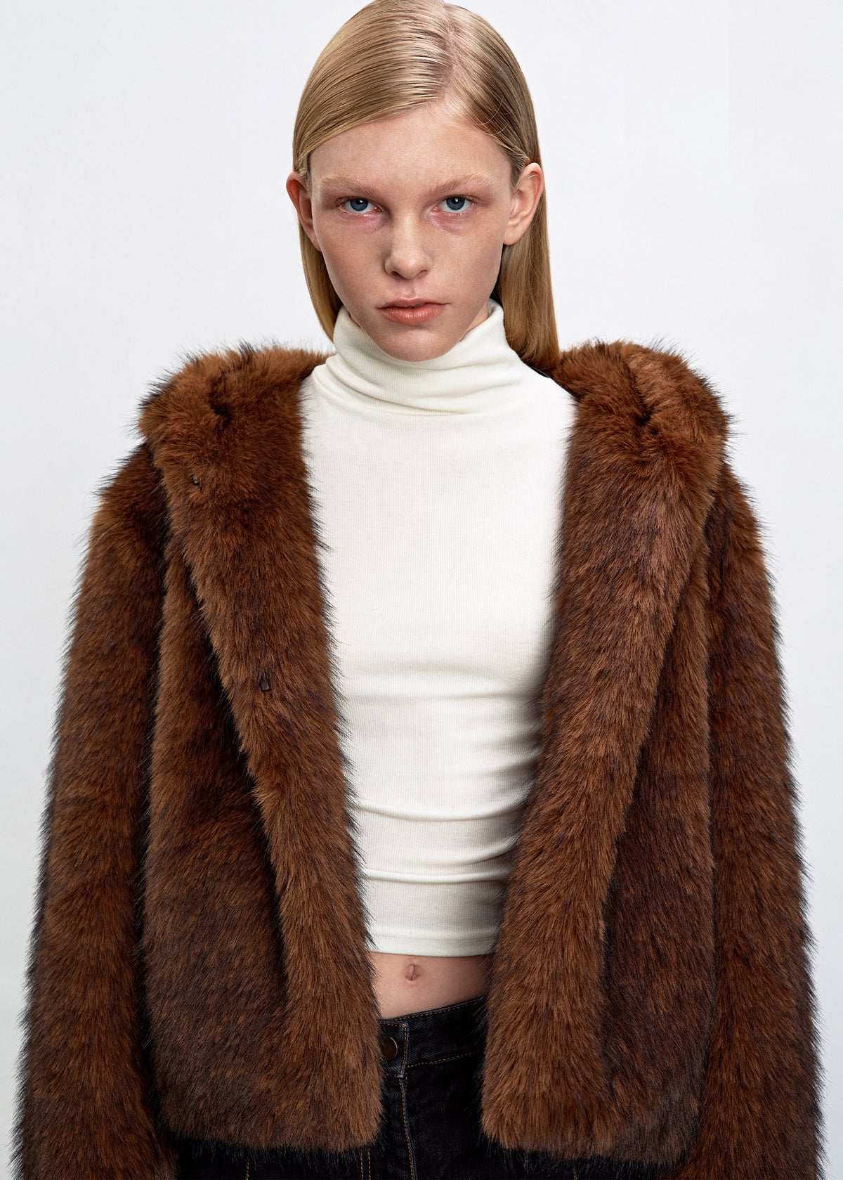 【HAVELESS】RAVI HOODED FAUX FUR JACKET