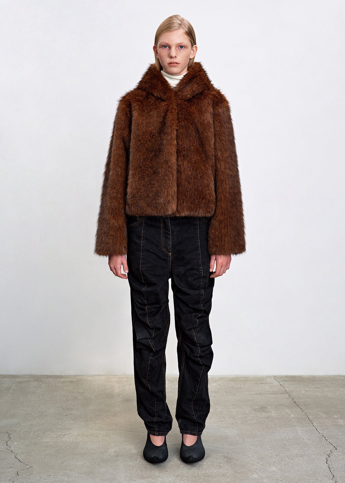 【HAVELESS】RAVI HOODED FAUX FUR JACKET