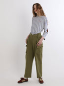BOAT-NECK COLOR PATCH TEE