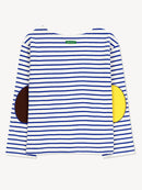 BOAT-NECK COLOR PATCH TEE