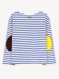 BOAT-NECK COLOR PATCH TEE