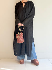 C.LINEN JOINT LACE DRESS