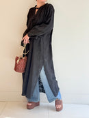 C.LINEN JOINT LACE DRESS