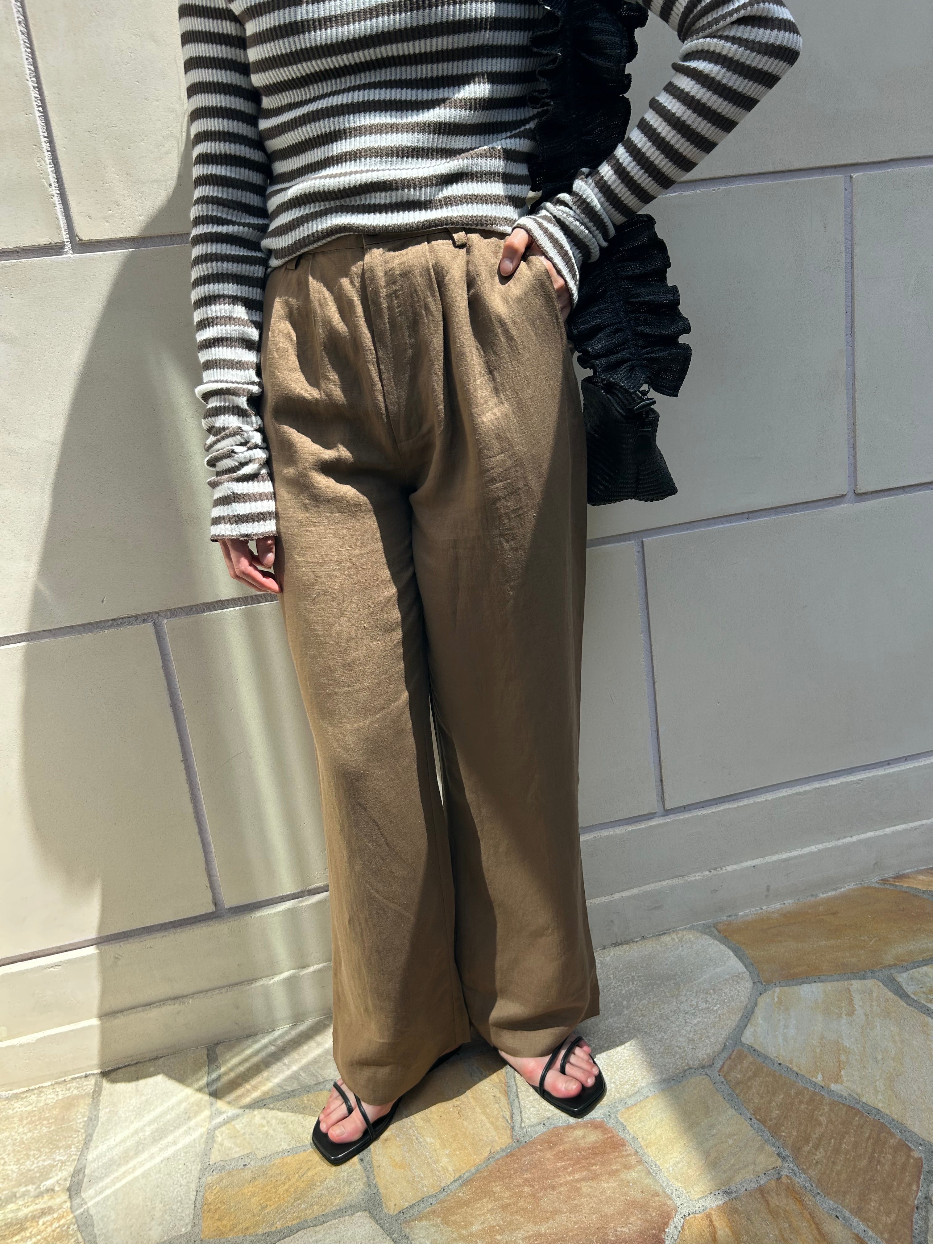 CHLOE PLEAT LINEN