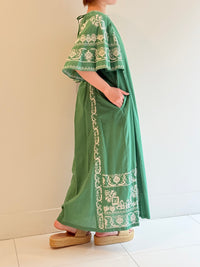 COTTON EMB BACKOPEN DRESS