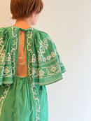 COTTON EMB BACKOPEN DRESS
