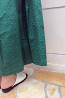 【SARA MALLIKA】COTTON STRIPE JAQUARD SHIRRING DRESS