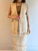 CTN FRINGE GILET