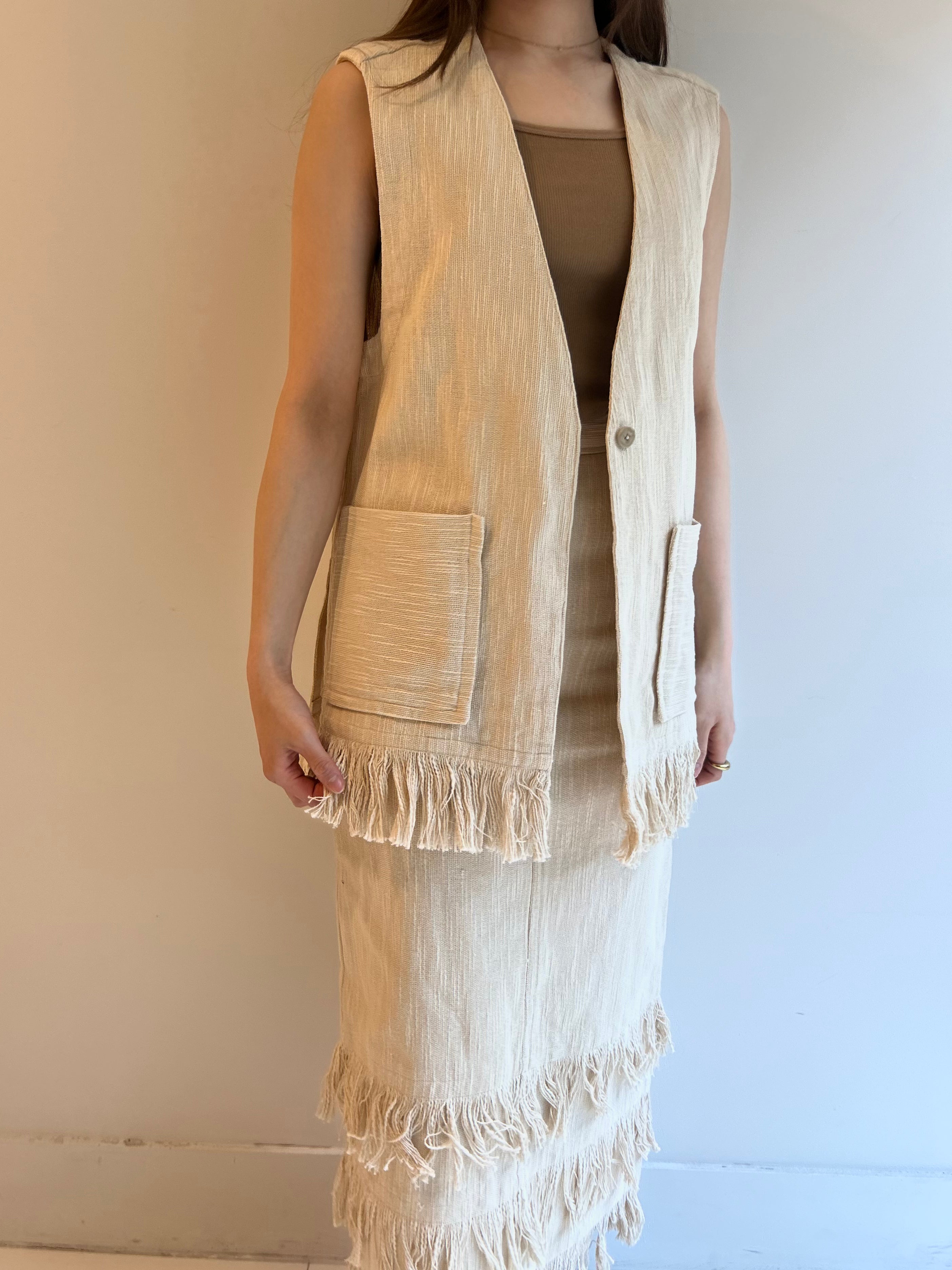 CTN FRINGE GILET