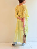 CTN STRIPE JQD FRILL DRESS