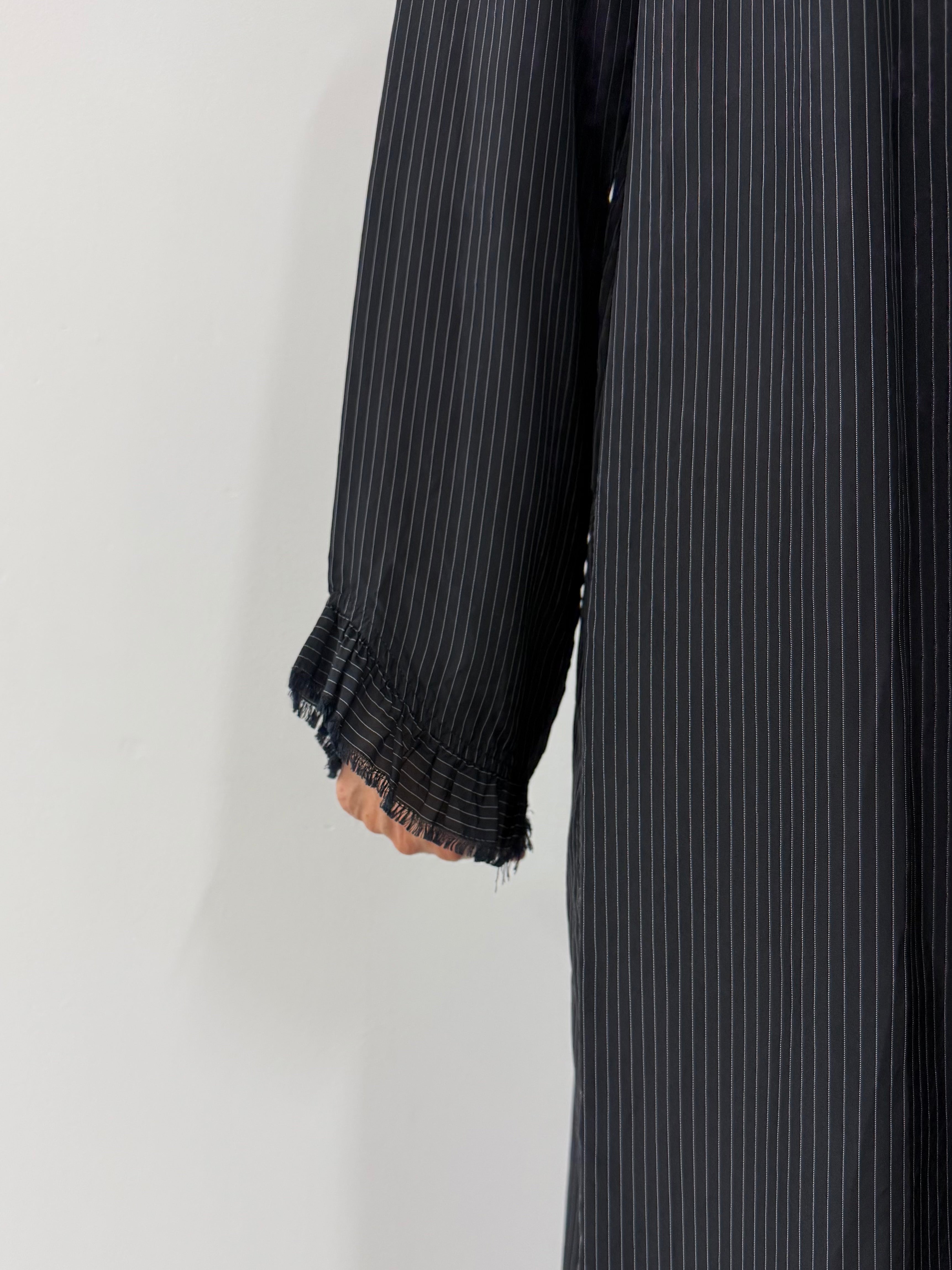 【ARCHIVE STANCE】CUPRO MAXI FRILL HEM DRESS