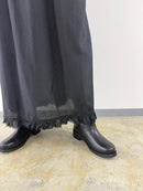 【ARCHIVE STANCE】CUPRO MAXI FRILL HEM DRESS