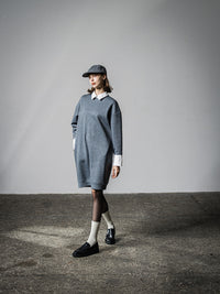 BICOLOR I LINE DRESS