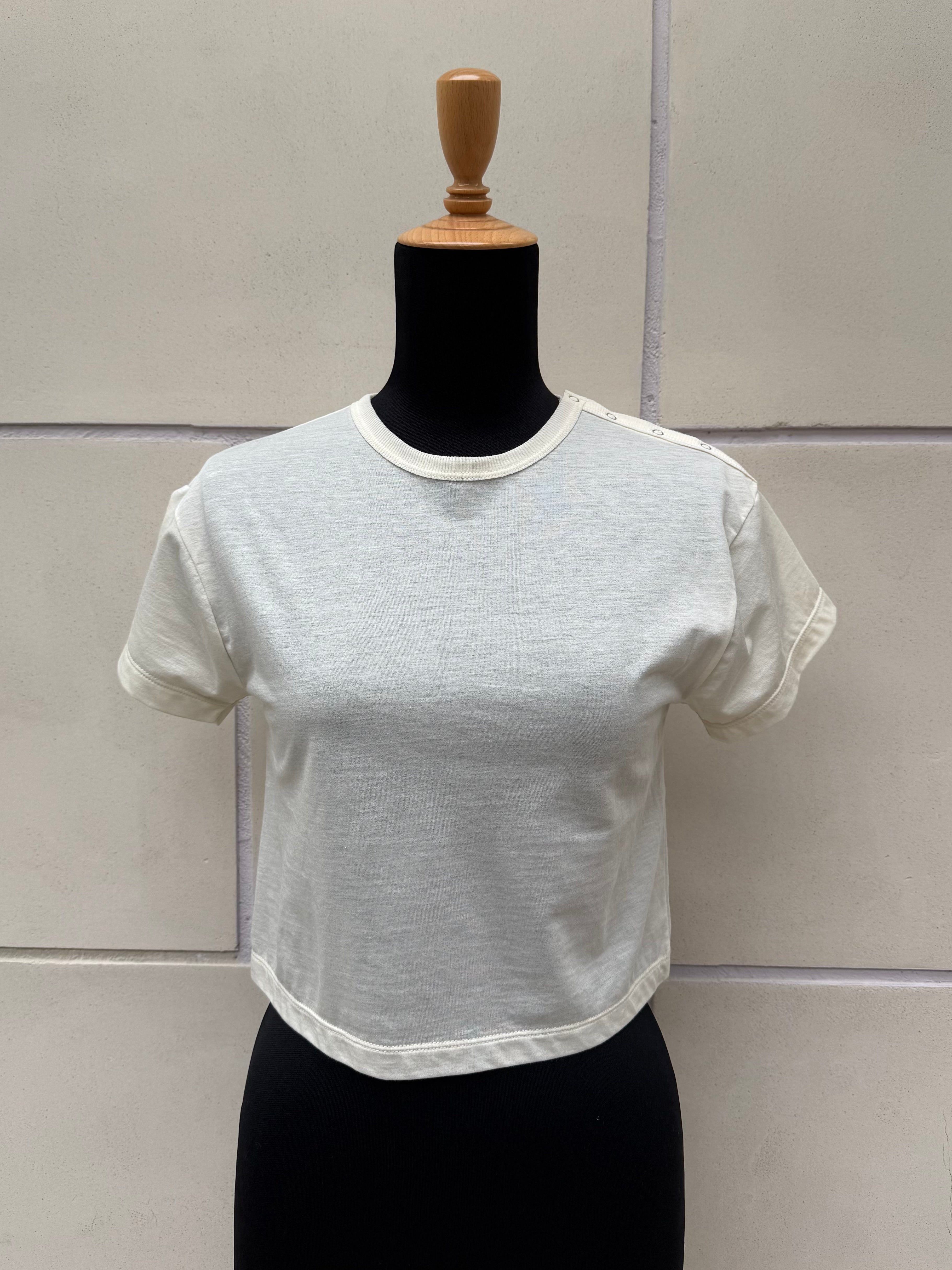 【CAROUSELAMBRA】DOT SS CREW COTTON NYLON