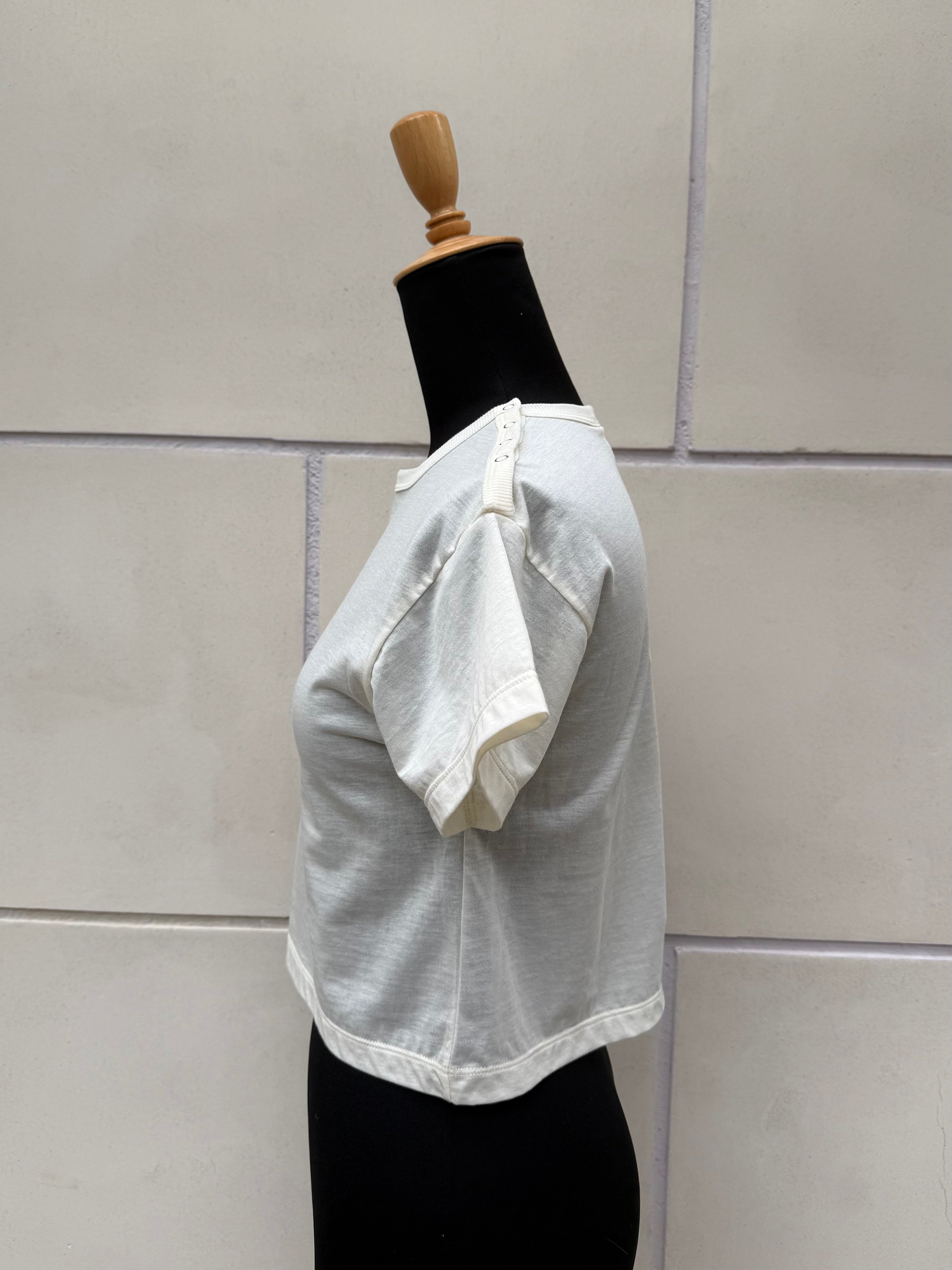 【CAROUSELAMBRA】DOT SS CREW COTTON NYLON