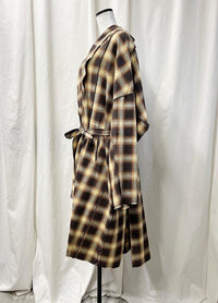 OMBRER CHECK GOWN