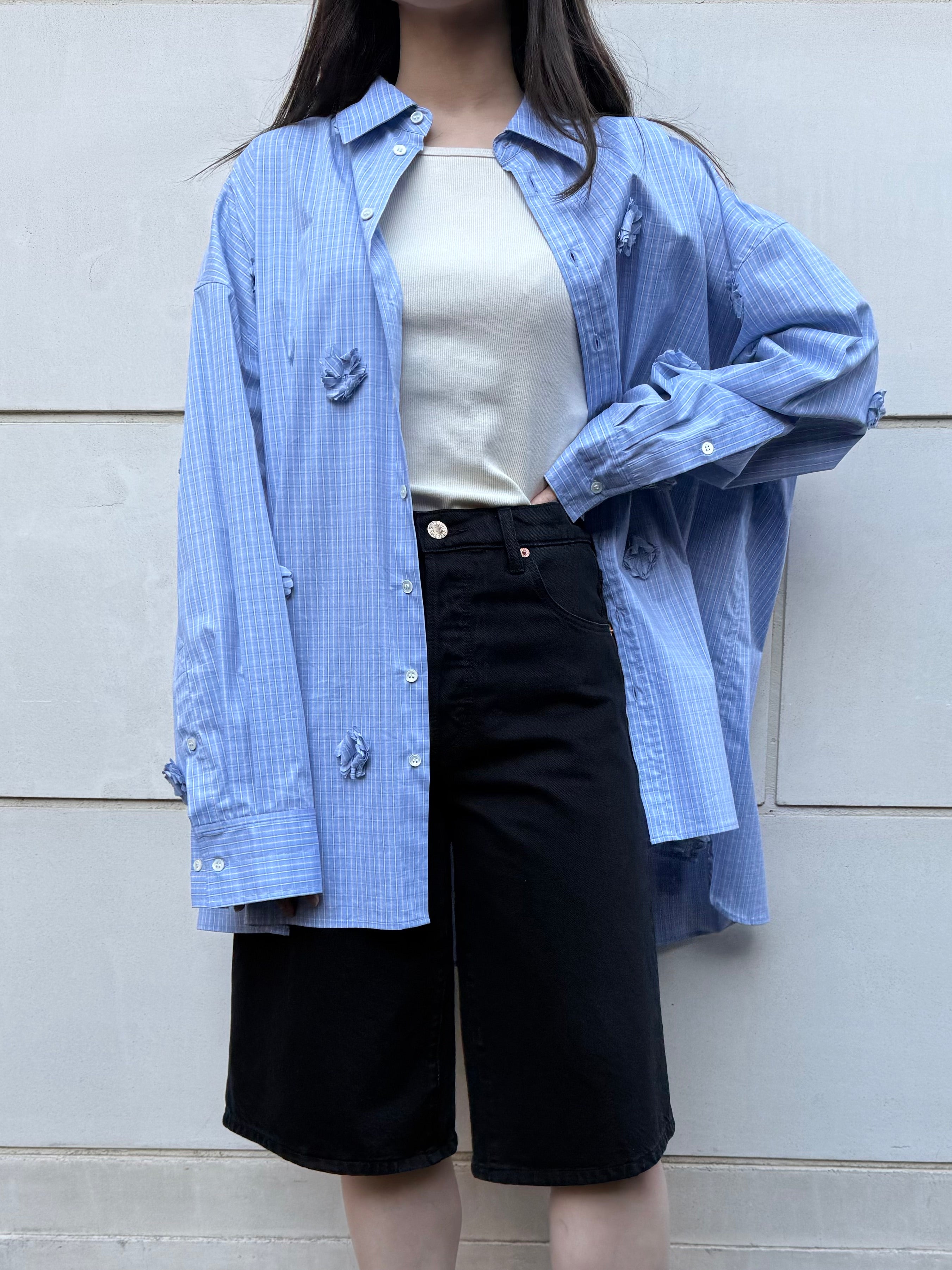 【PROVOKE design boutique】FLOWERDOT BIG SHIRT
