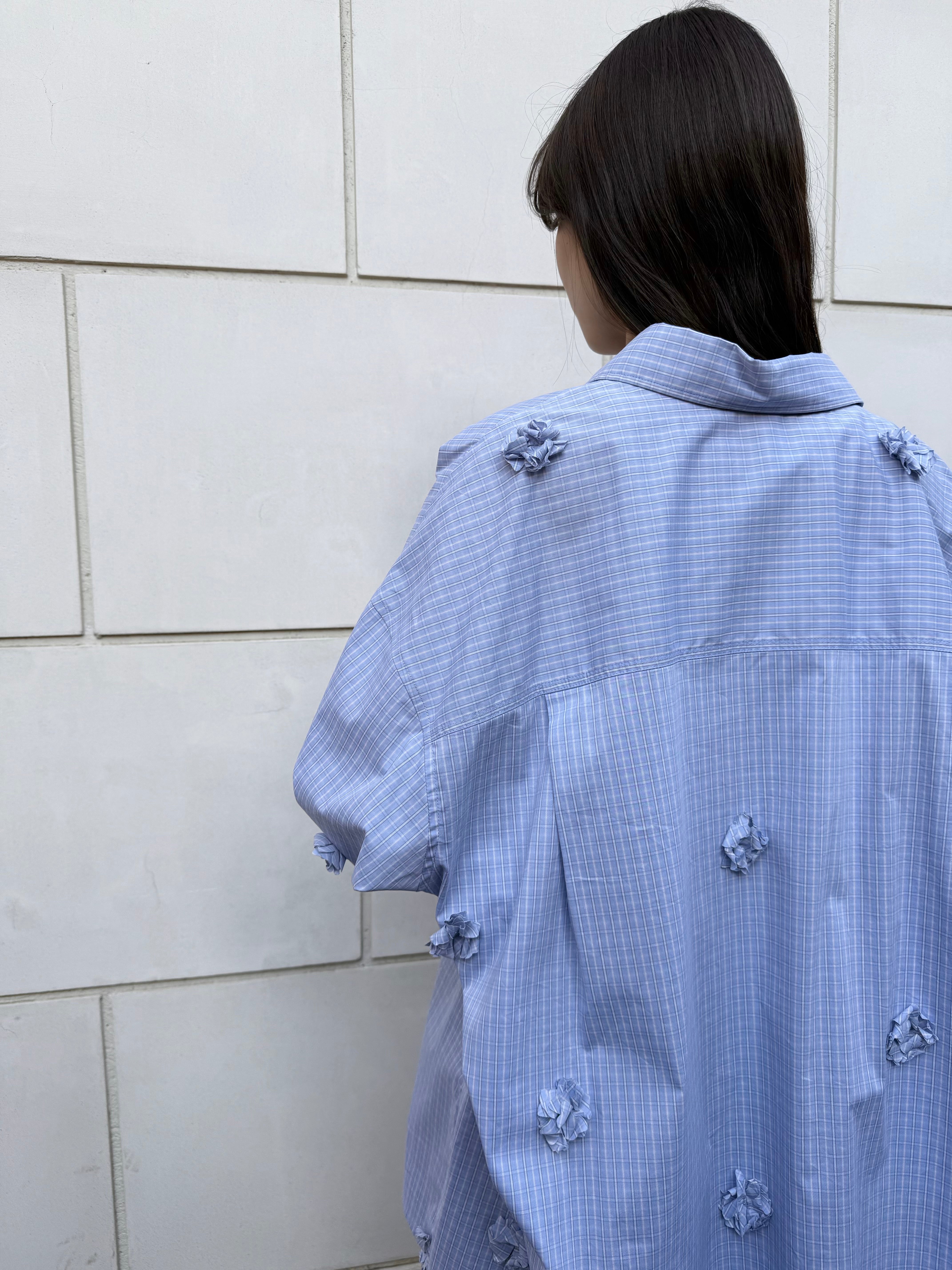 【PROVOKE design boutique】FLOWERDOT BIG SHIRT