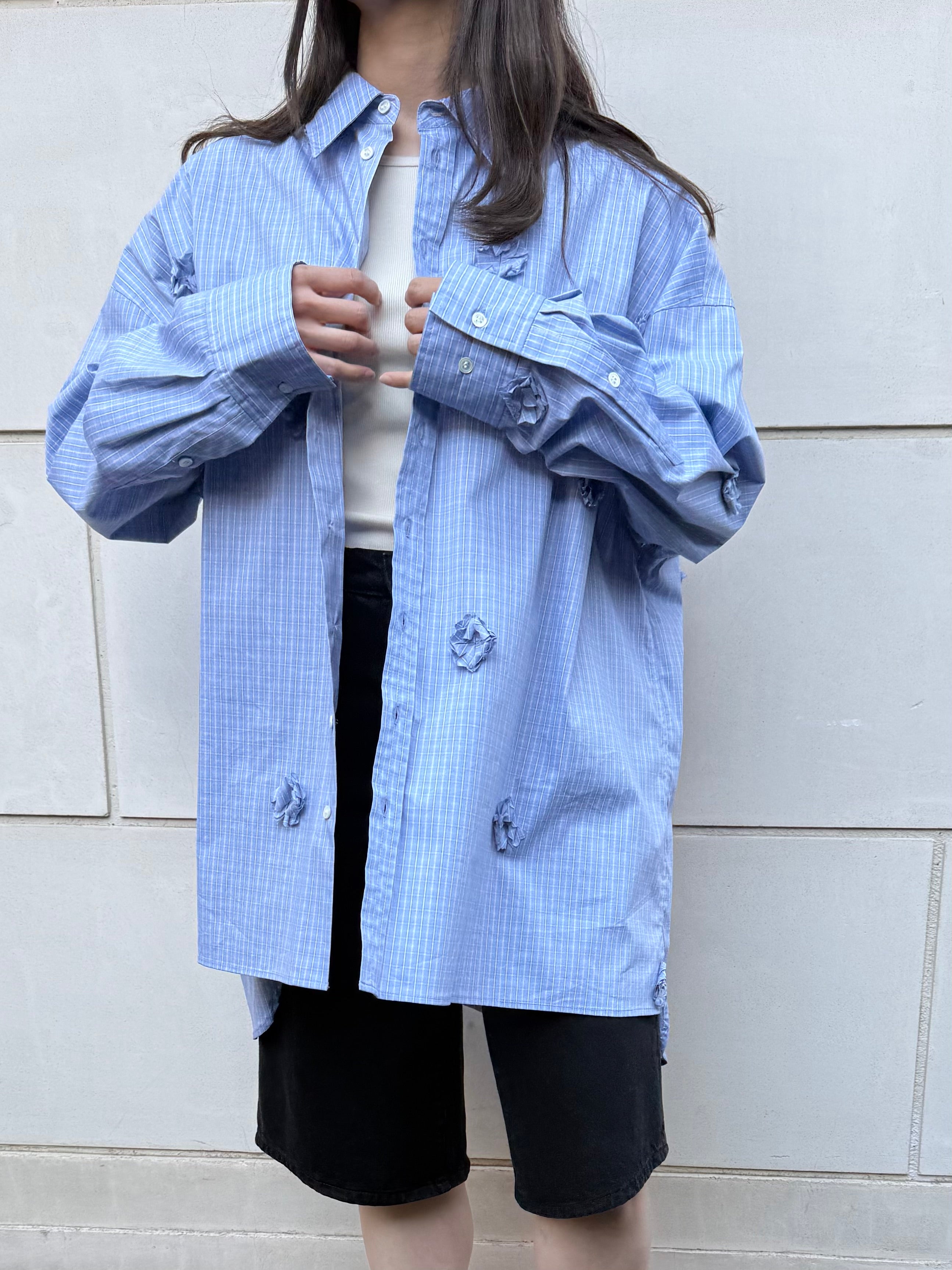 【PROVOKE design boutique】FLOWERDOT BIG SHIRT