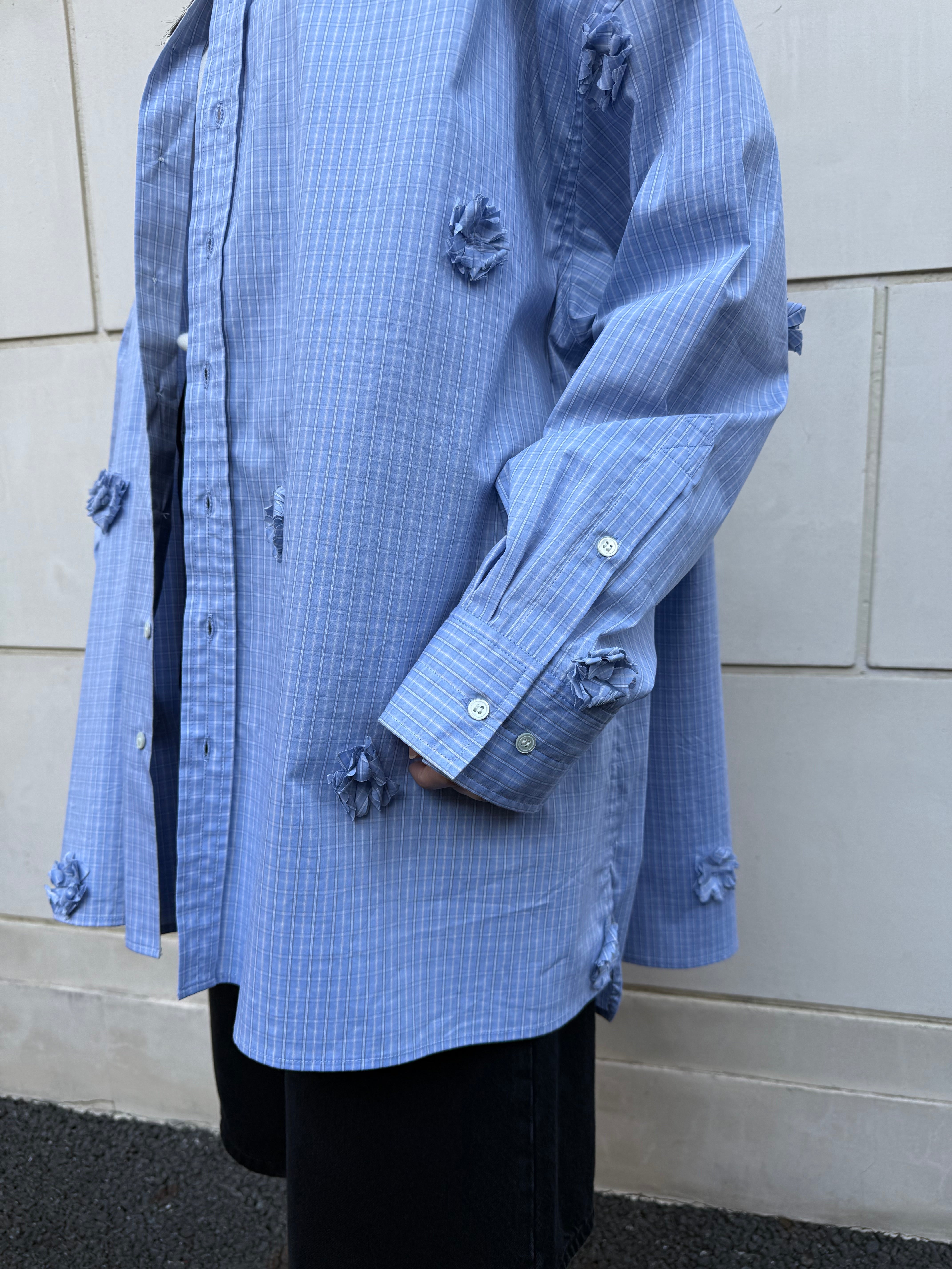 【PROVOKE design boutique】FLOWERDOT BIG SHIRT