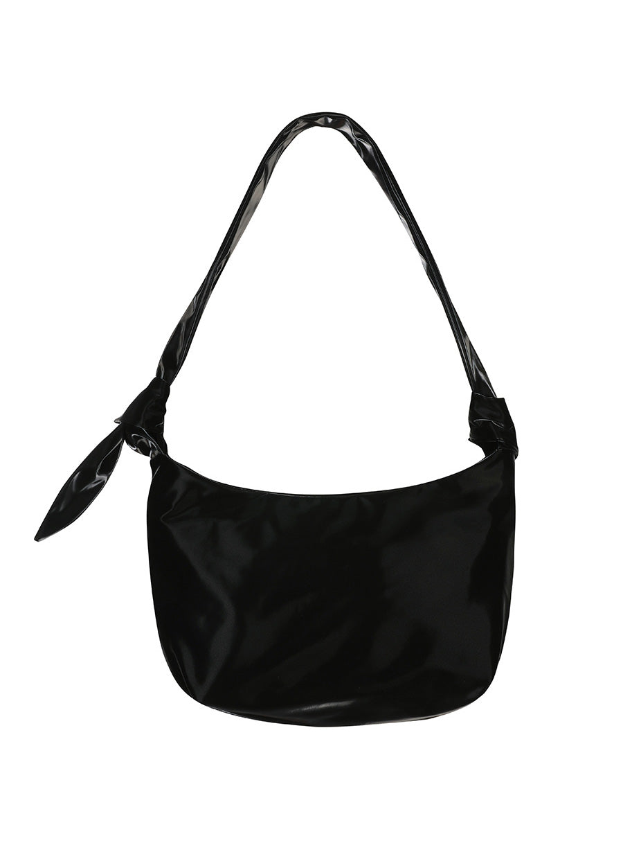 GLOSSY HALFMOON CROSS BAG