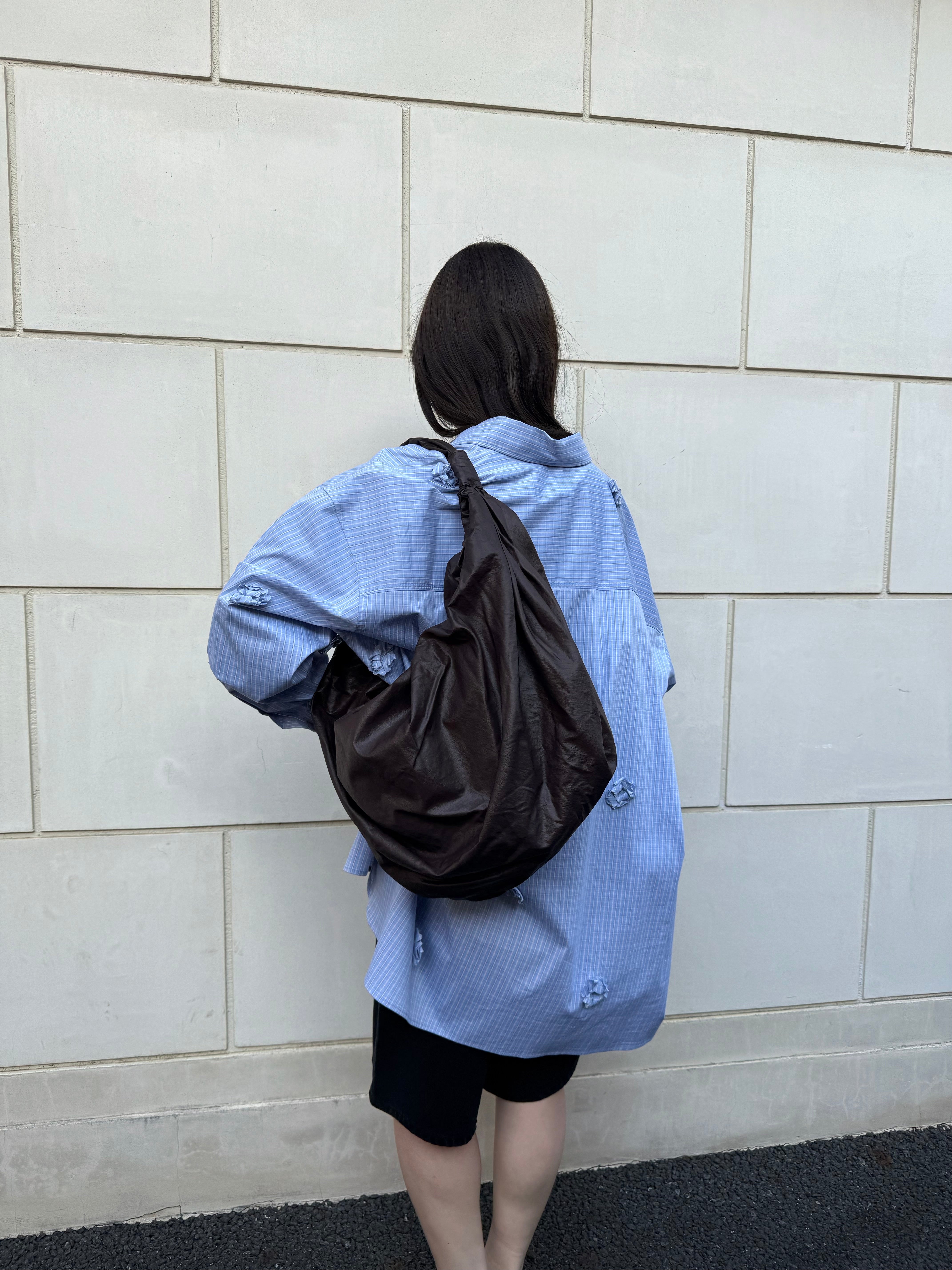 【ACOC】GLOSSY MID TANGLE TWIST BAG