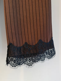 【ARCHIVE STANCES】SATIN STRIPE EASY PANTS