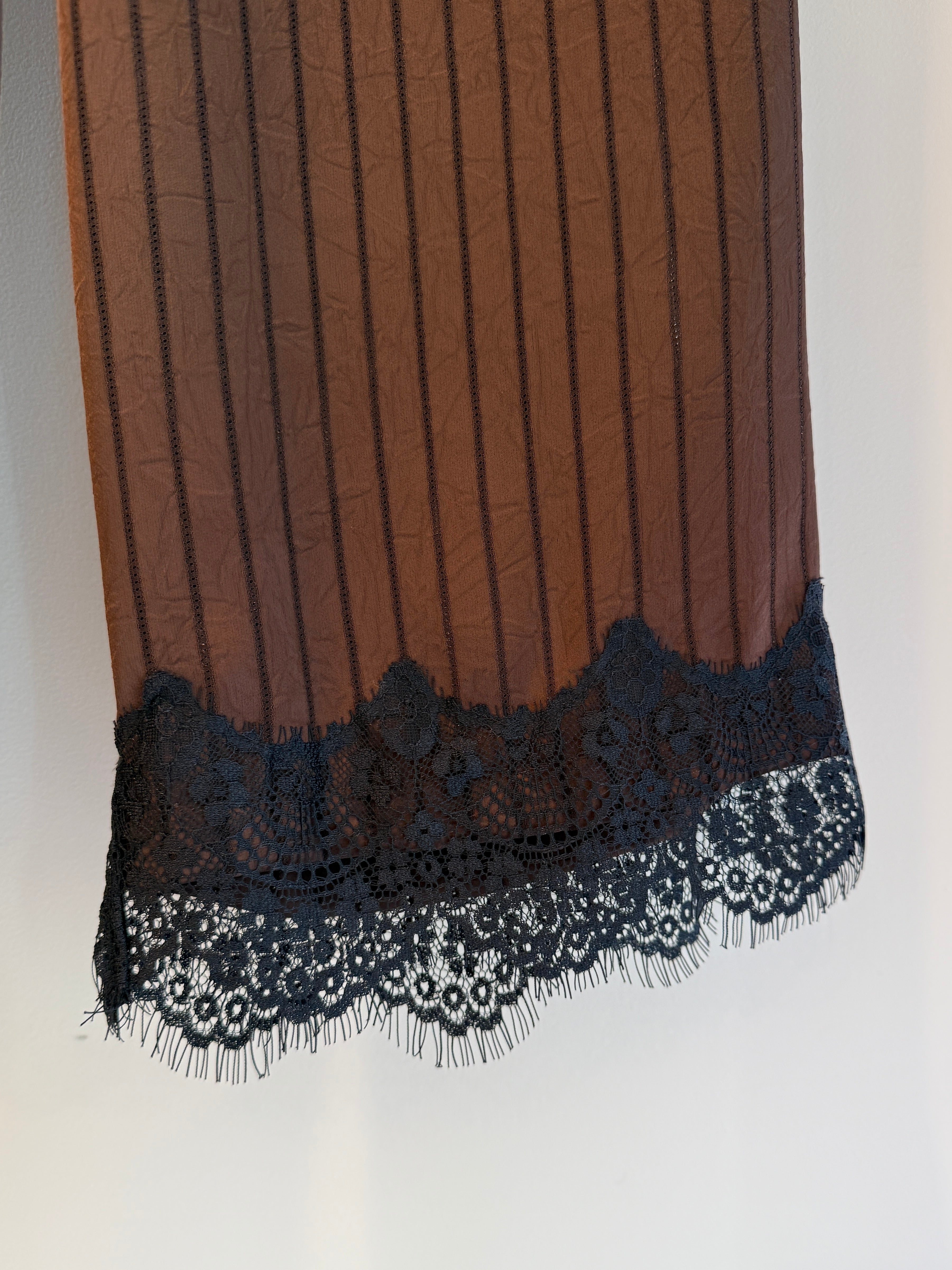 【ARCHIVE STANCES】SATIN STRIPE EASY PANTS