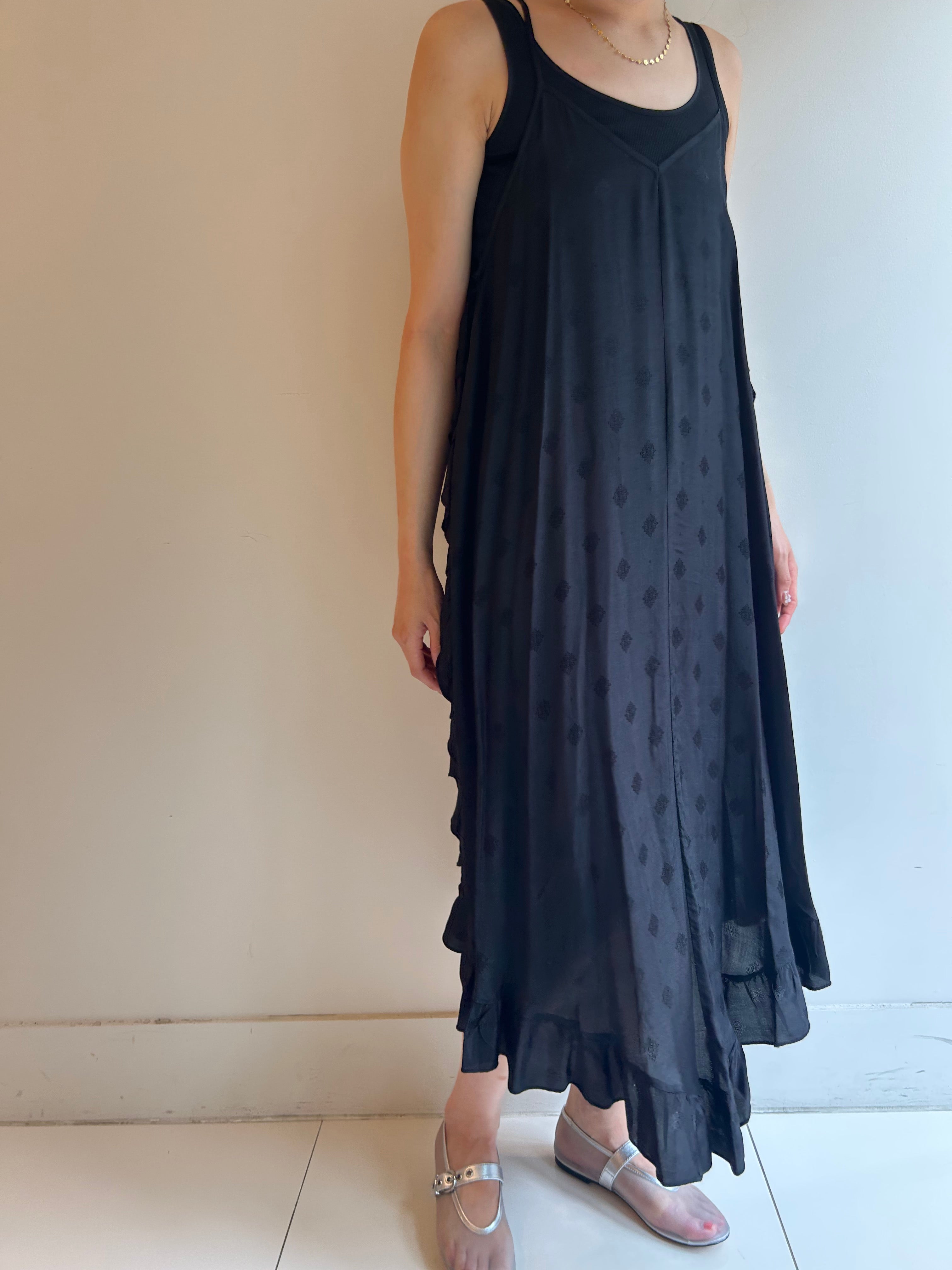 CITY COLOR FRILL CAMI DRESS