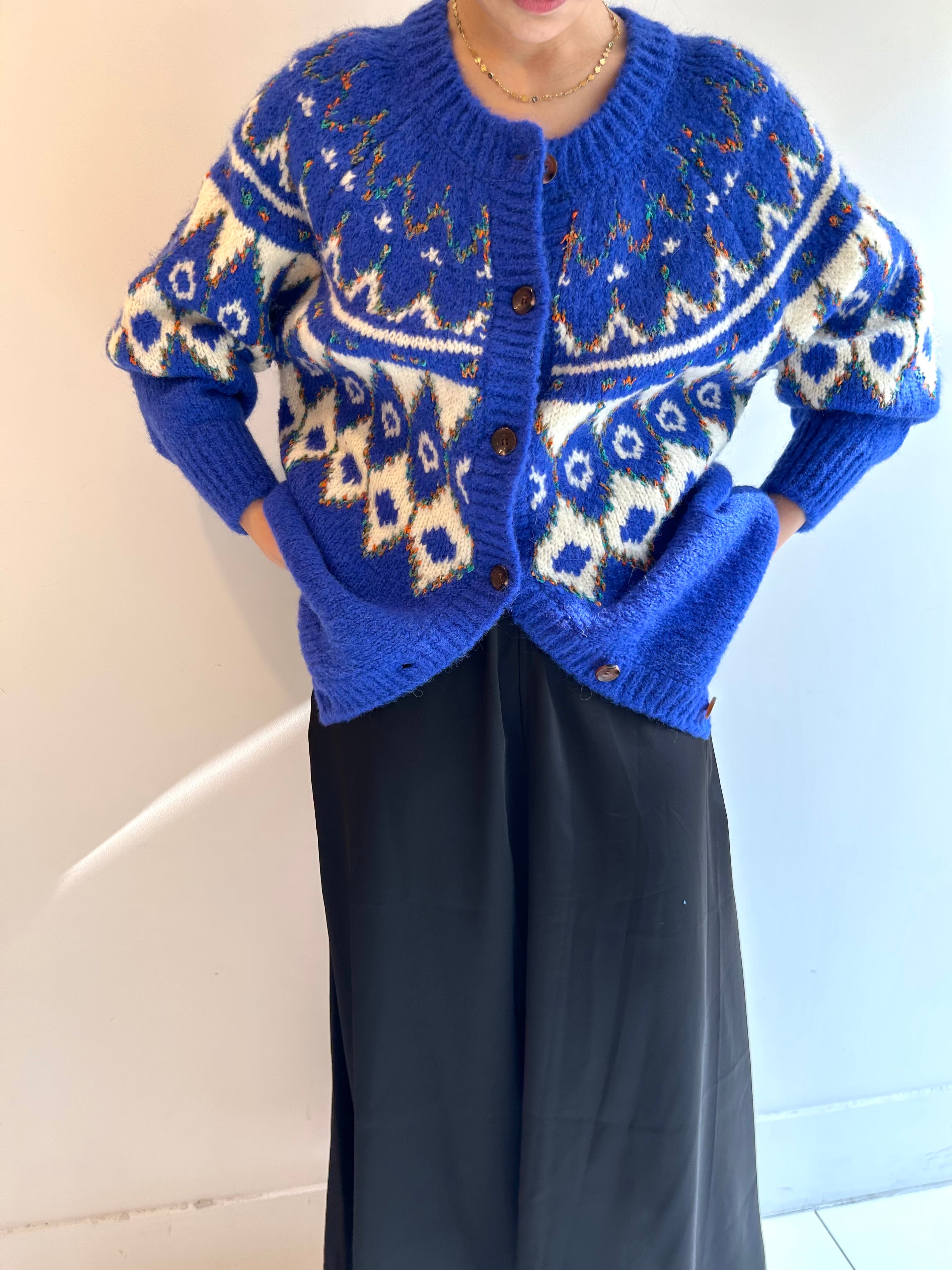 ALPACA NORDIC CARDIGAN