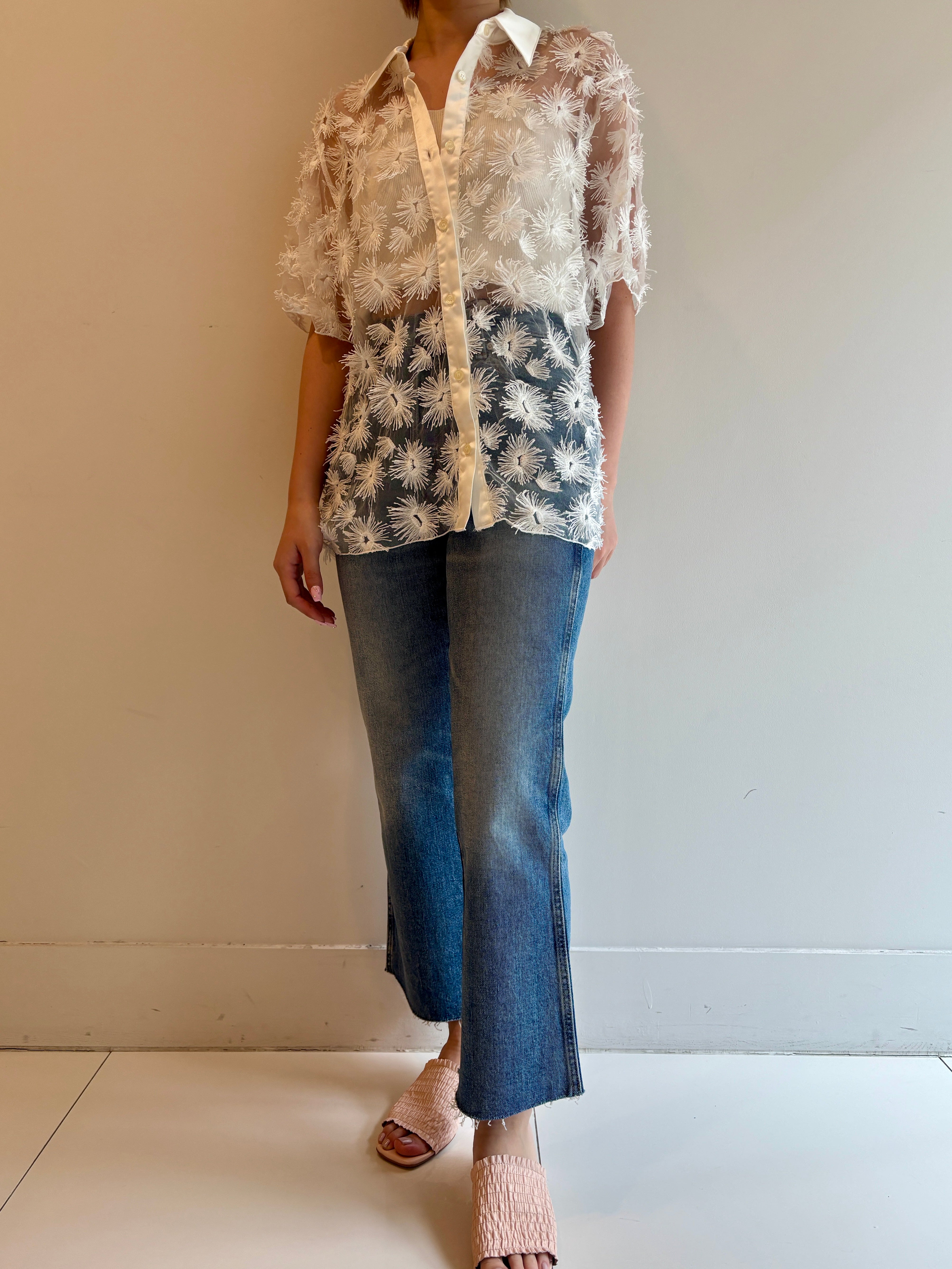 TULLE FLOWER S/S SHIRT