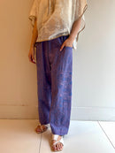 C.LINEN DIAMOND AARI EMB PANTS