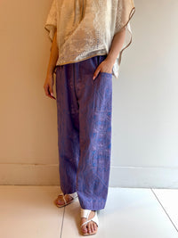 C.LINEN DIAMOND AARI EMB PANTS