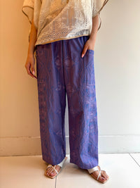C.LINEN DIAMOND AARI EMB PANTS