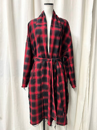 OMBRER CHECK GOWN